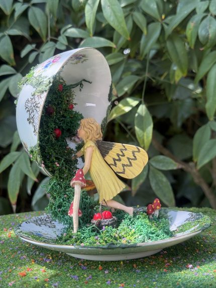 Fairy magic forest fruit in a cup